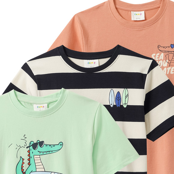 3 T-shirts voor jongens