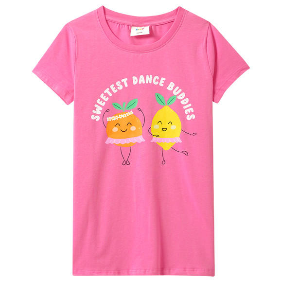 3 Mädchen T-Shirts mit bunten Motiven