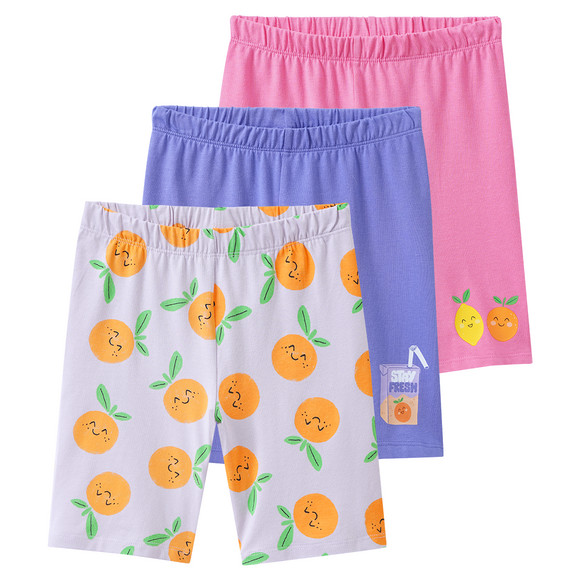 3 Mädchen Radler im Set lila / pink / helllila