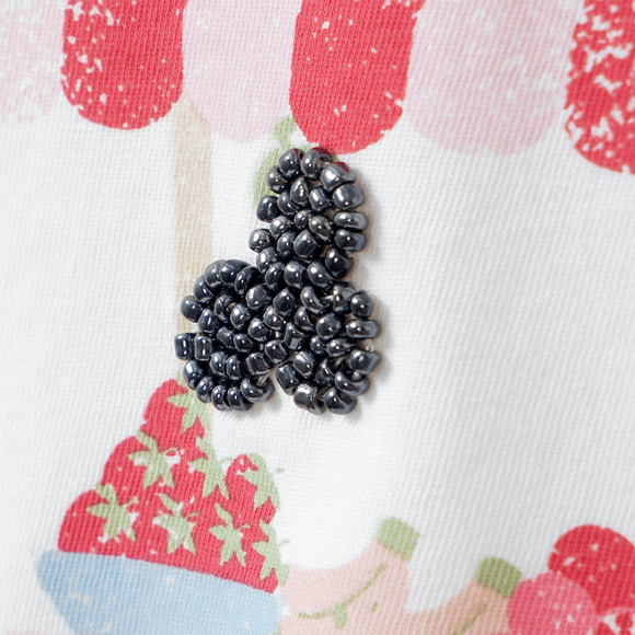Mädchen T-Shirt mit Perlen-Details