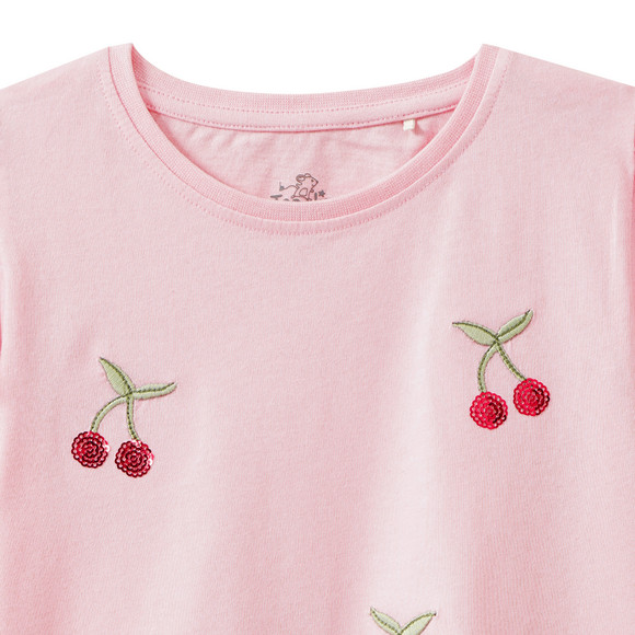 Mädchen T-Shirt mit Kirsch-Motiven