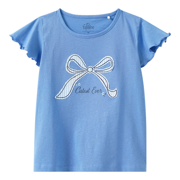 Mädchen T-Shirt mit Schleifen-Motiv