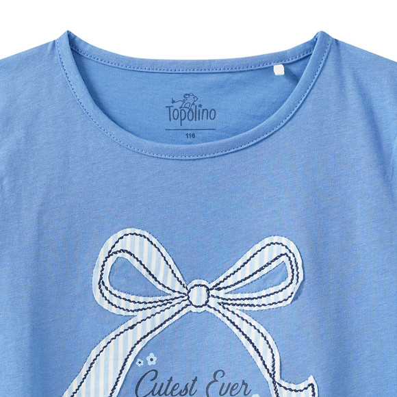 Mädchen T-Shirt mit Schleifen-Motiv