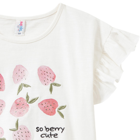 Mädchen T-Shirt mit Glitzer-Print