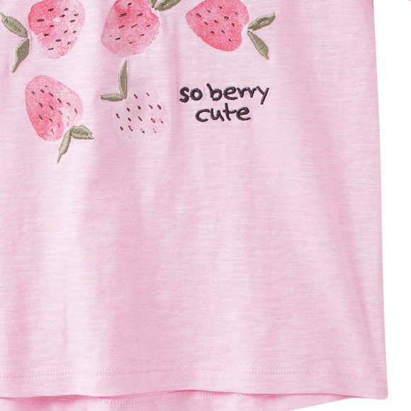 Mädchen T-Shirt mit Glitzer-Print