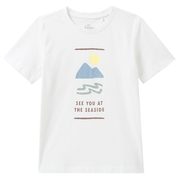 Jungen T-Shirt aus Bio-Baumwolle weiss