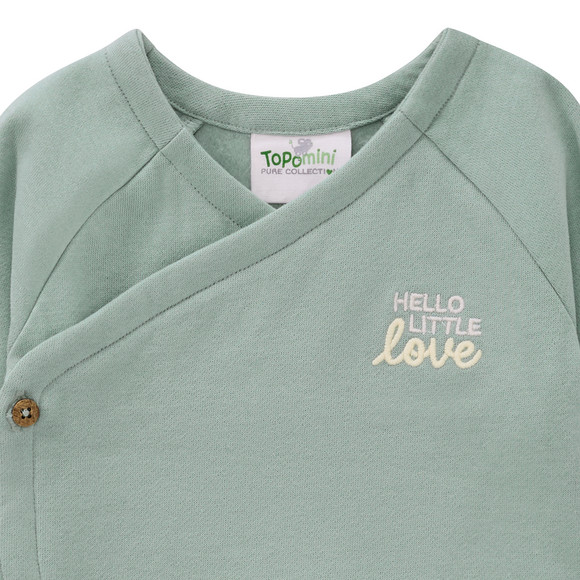 Newborn Wickeljacke mit gesticktem Schriftzug