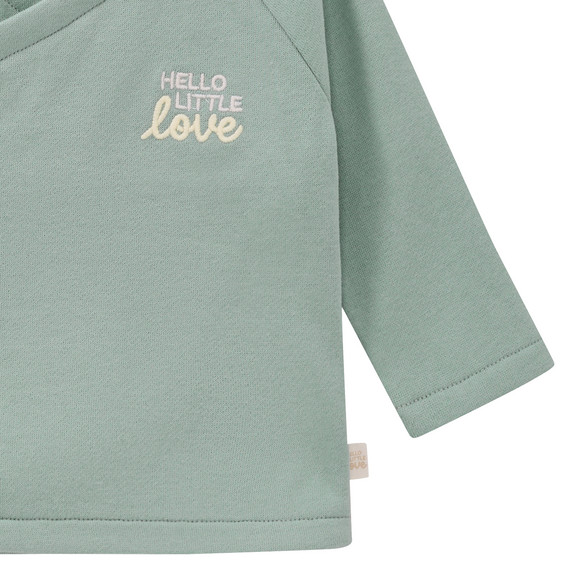 Newborn Wickeljacke mit gesticktem Schriftzug