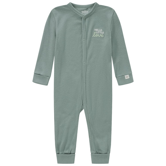 Newborn Schlafanzug mit Rippstruktur salbei