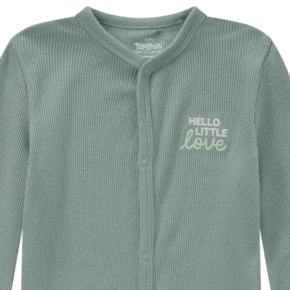 Newborn Schlafanzug mit Rippstruktur