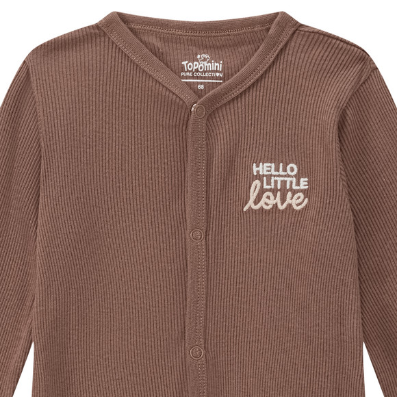 Newborn Schlafanzug mit Rippstruktur