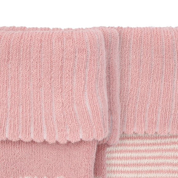 2 Paar Newborn Frottee-Socken mit Umschlag