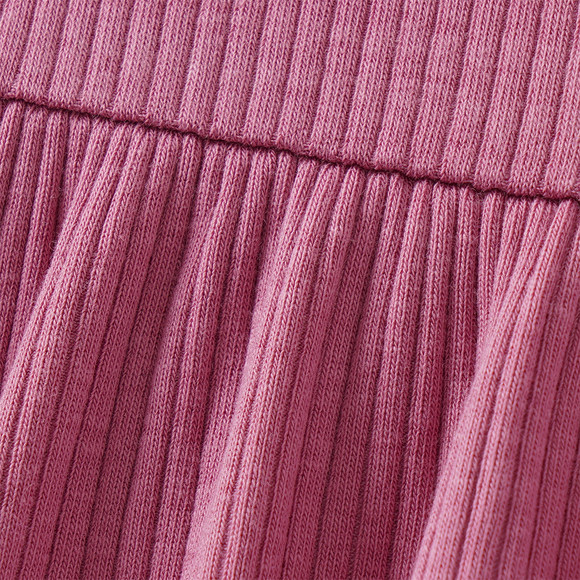 Mädchen Kleid mit Rippstruktur