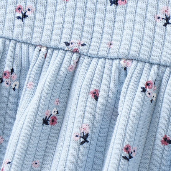 Mädchen Kleid mit Rippstruktur