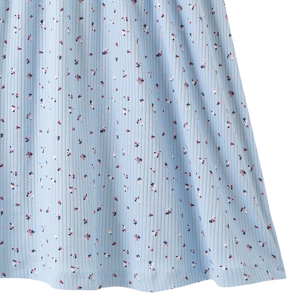 Mädchen Kleid mit Rippstruktur