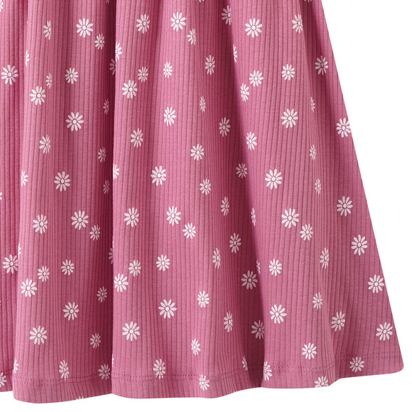 Mädchen Kleid mit Rippstruktur