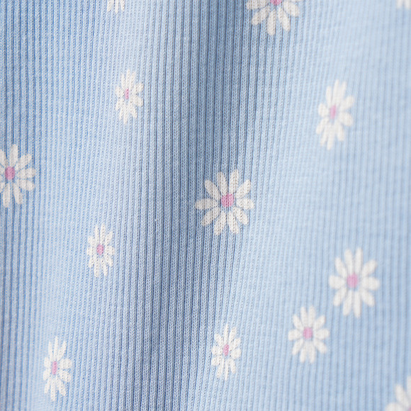 Mädchen T-Shirt mit Rippstruktur