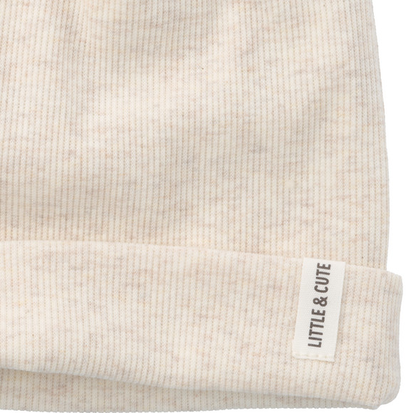 Baby Mütze mit Rippstruktur