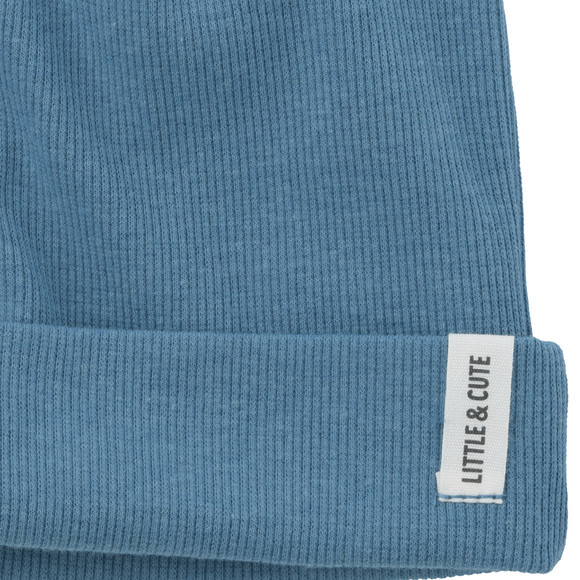 Baby Mütze mit Rippstruktur