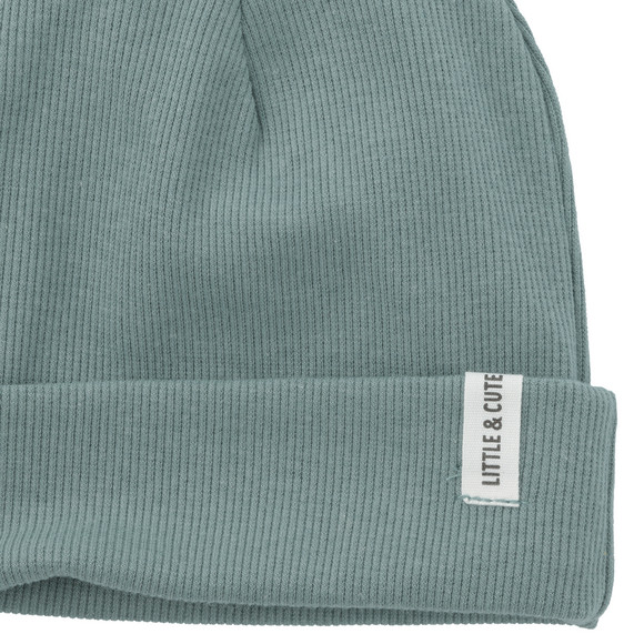 Baby Mütze mit Rippstruktur