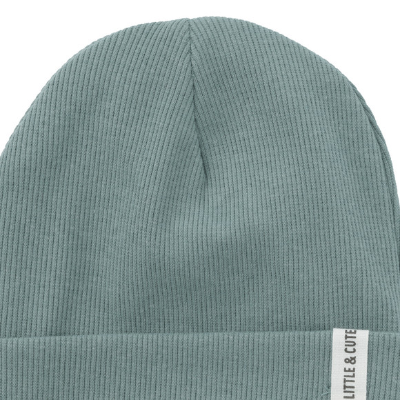 Baby Mütze mit Rippstruktur