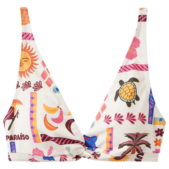 Damen Bikinioberteil mit Allover-Print