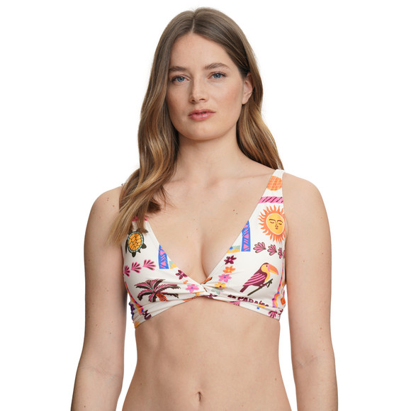 Damen Bikinioberteil mit Allover-Print