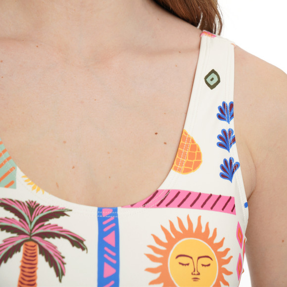 Damen Badeanzug mit Allover-Print