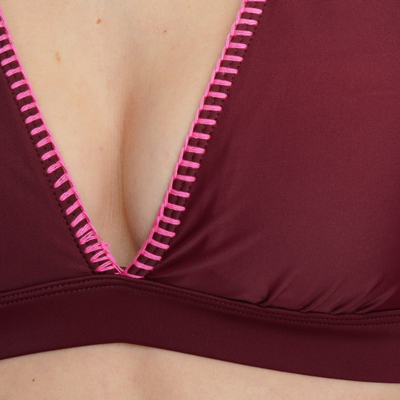 Damen Bikinioberteil mit Kontraststickerei