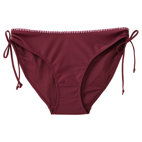 Damen Bikinislip mit Kontraststickerei