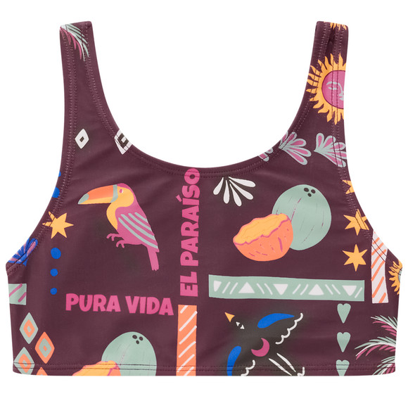 Mädchen Bikini mit Allover-Print