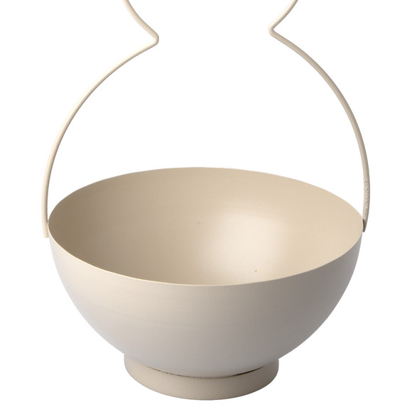 Bloempot konijn van metaal