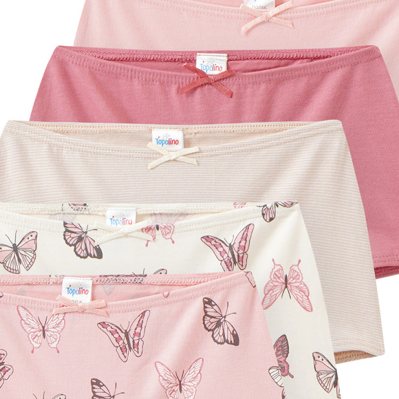 5 Mädchen Pantys in verschiedenen Dessins