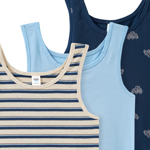 3 jongensonderhemden in set