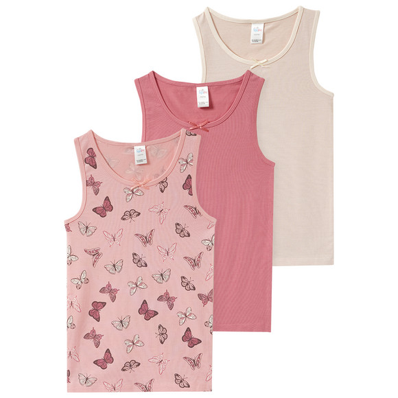 3 Mädchen Unterhemden im Set