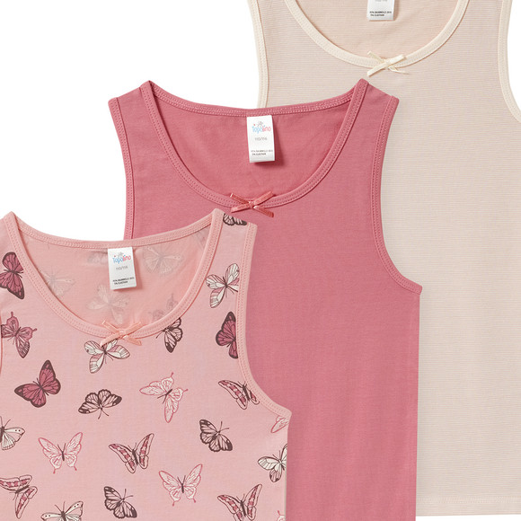 3 Mädchen Unterhemden im Set