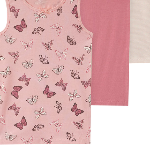 3 Mädchen Unterhemden im Set