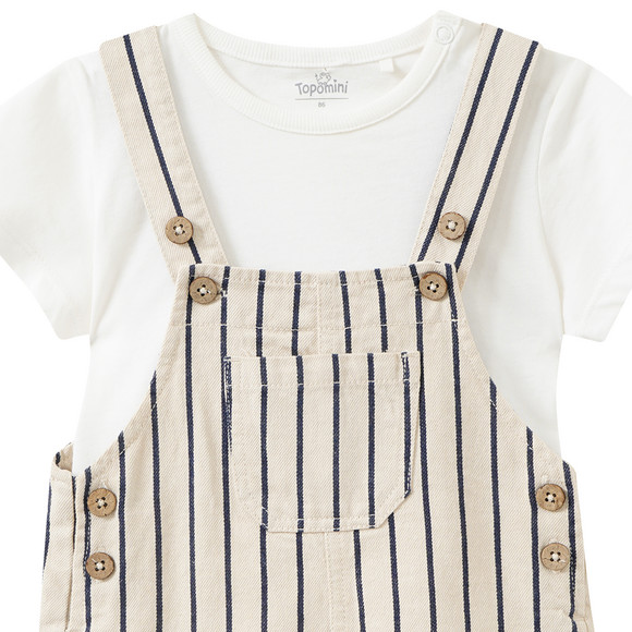 Baby Set aus Latzhose und T-Shirt