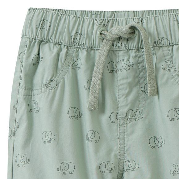 Baby Shorts mit Elefanten allover