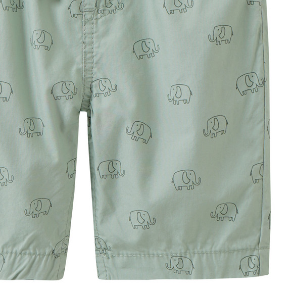 Baby Shorts mit Elefanten allover