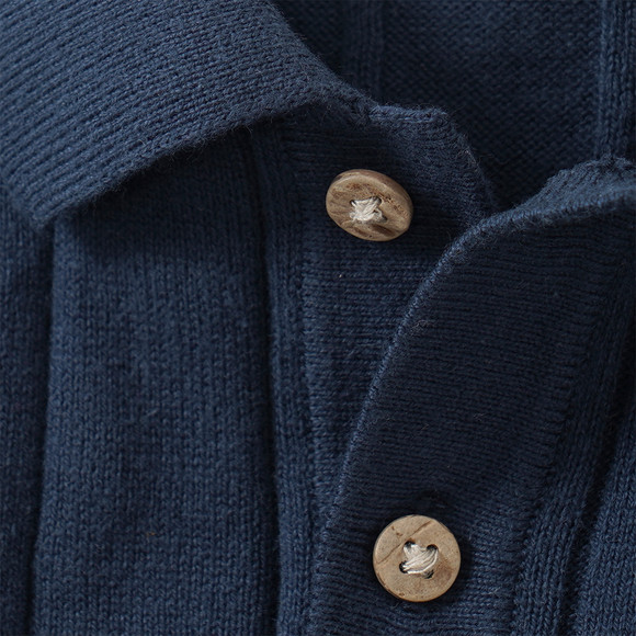 Baby Poloshirt Strukturstreifen