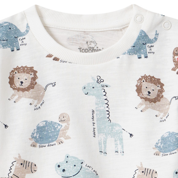 Baby T-Shirt mit Safari-Motiven