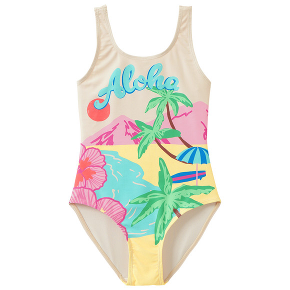 Mädchen Badeanzug mit sommerlichem Motiv