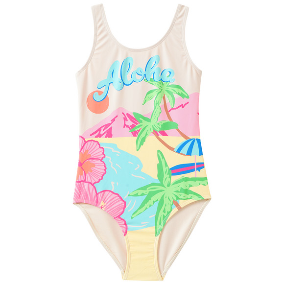 Mädchen Badeanzug mit sommerlichem Motiv