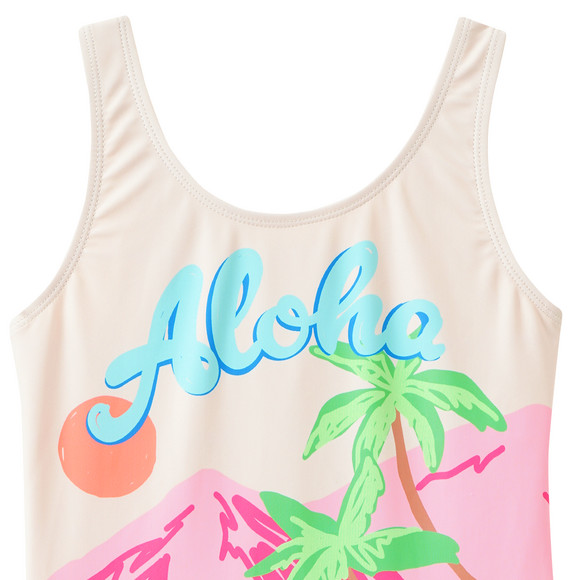 Mädchen Badeanzug mit sommerlichem Motiv