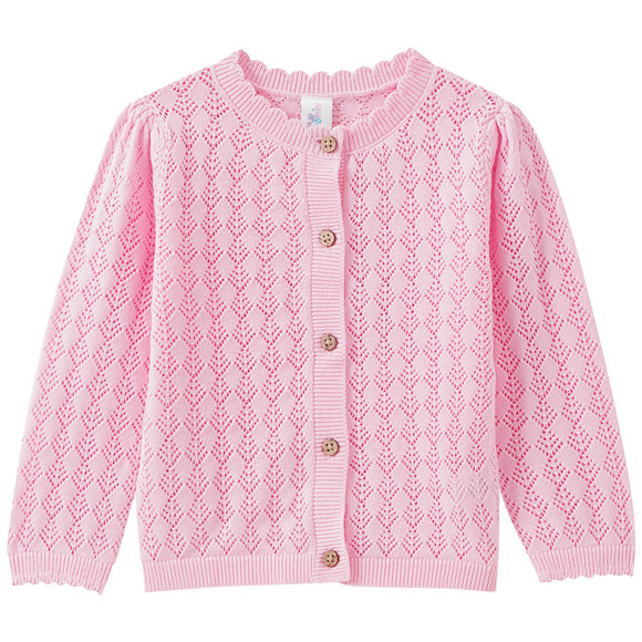 Baby Strickjacke mit Ajour-Muster