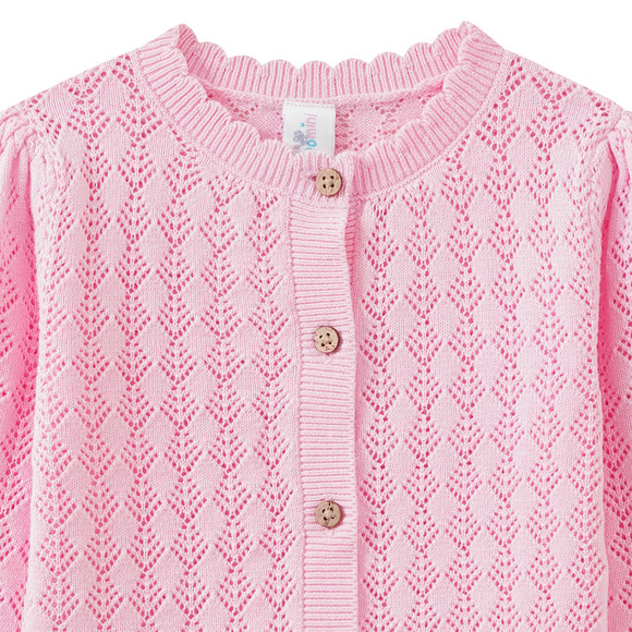 Baby Strickjacke mit Ajour-Muster