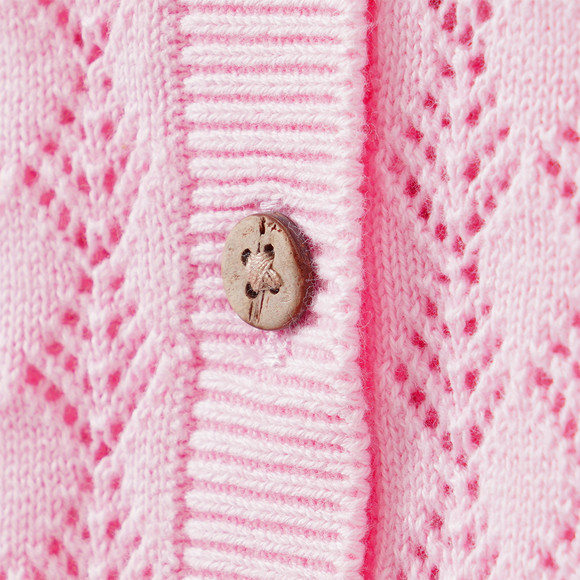Baby Strickjacke mit Ajour-Muster