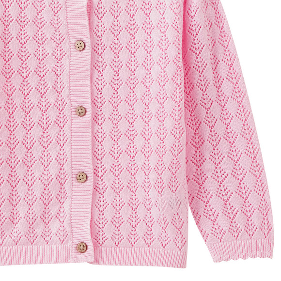 Baby Strickjacke mit Ajour-Muster