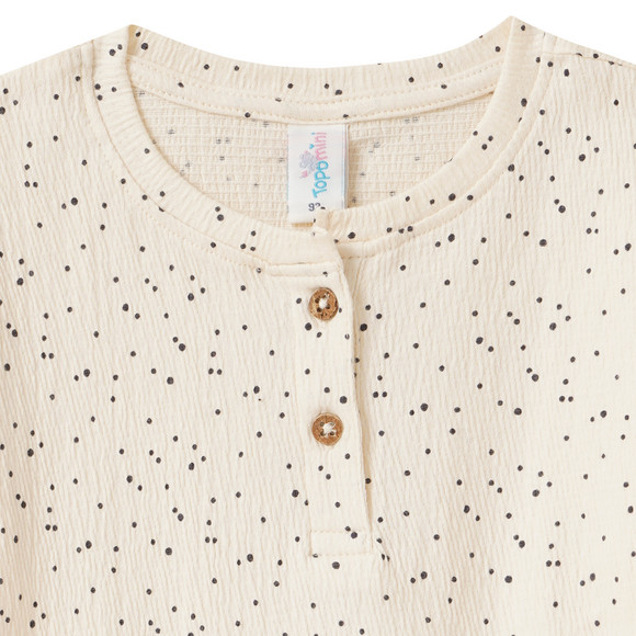 Baby T-Shirt mit Krepp-Struktur